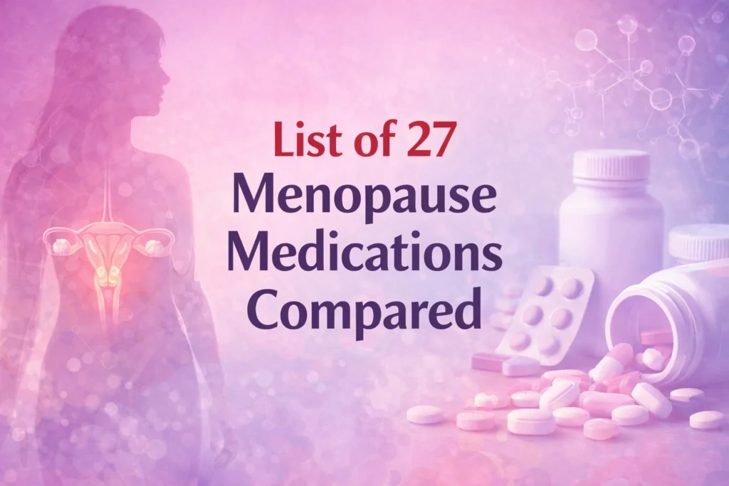 List of 27 Menopause Medications Compared